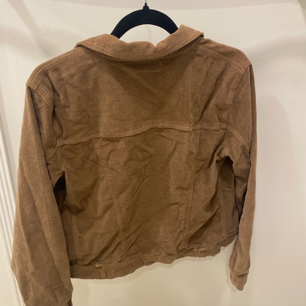 NYDJ Not Your Daughter’s Jeans Brown Tan Corduroy Jacket Size Small Pockets - Picture 6 of 9